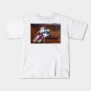 Great Britain Speedway Motorcycle Action Kids T-Shirt